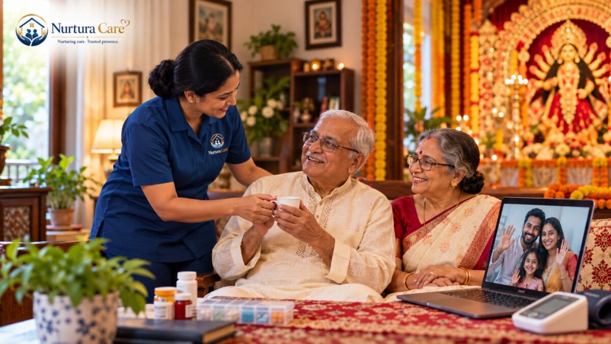 Durga Puja_ Elder care services in Kolkata